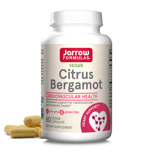 Jarrow Formulas Citrus Bergamot bottle front featuring antioxidant-focused supplement for daily support