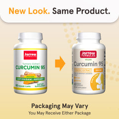 Jarrow Formulas Curcumin 95 capsules in veggie form for easy daily use.