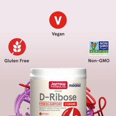 D-Ribose powder dissolving in water for easy mixing.