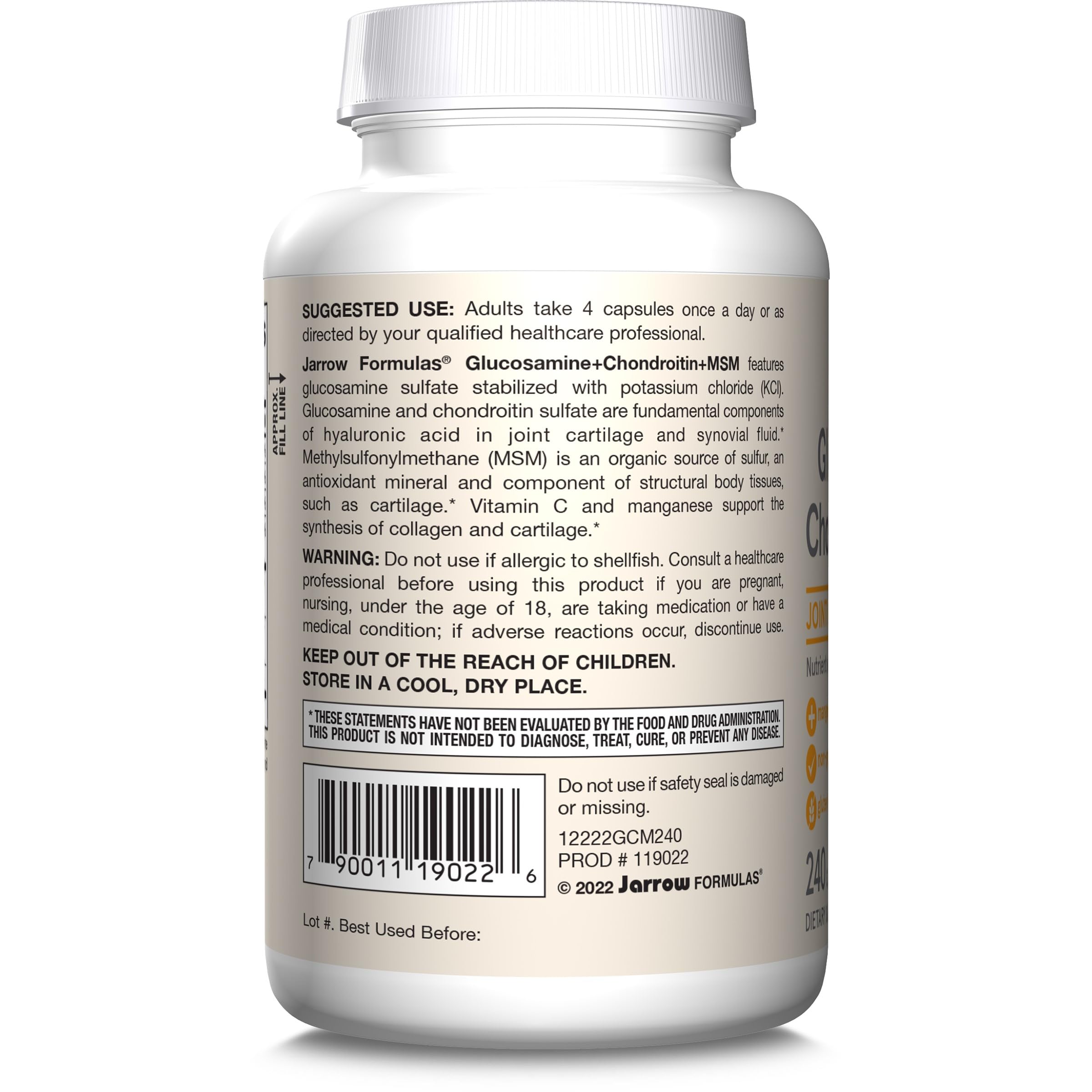 Durable bottle design helps keep capsules fresh