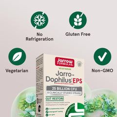 Eight probiotic strains in Jarro-Dophilus EPS for gut balance