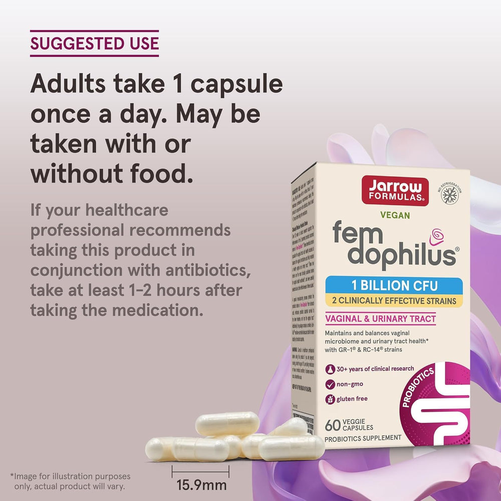 Jarrow Formulas Fem-Dophilus allergen-free badge