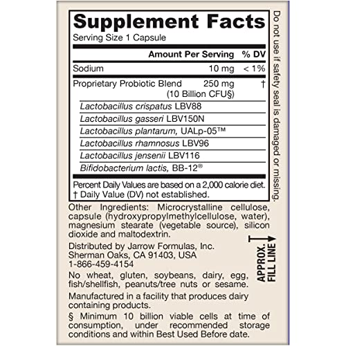 Jarrow Formulas Fem-Dophilus bottle and capsules side-by-side.
