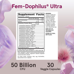 Fem-Dophilus capsules inside view showing soft gel texture for daily use
