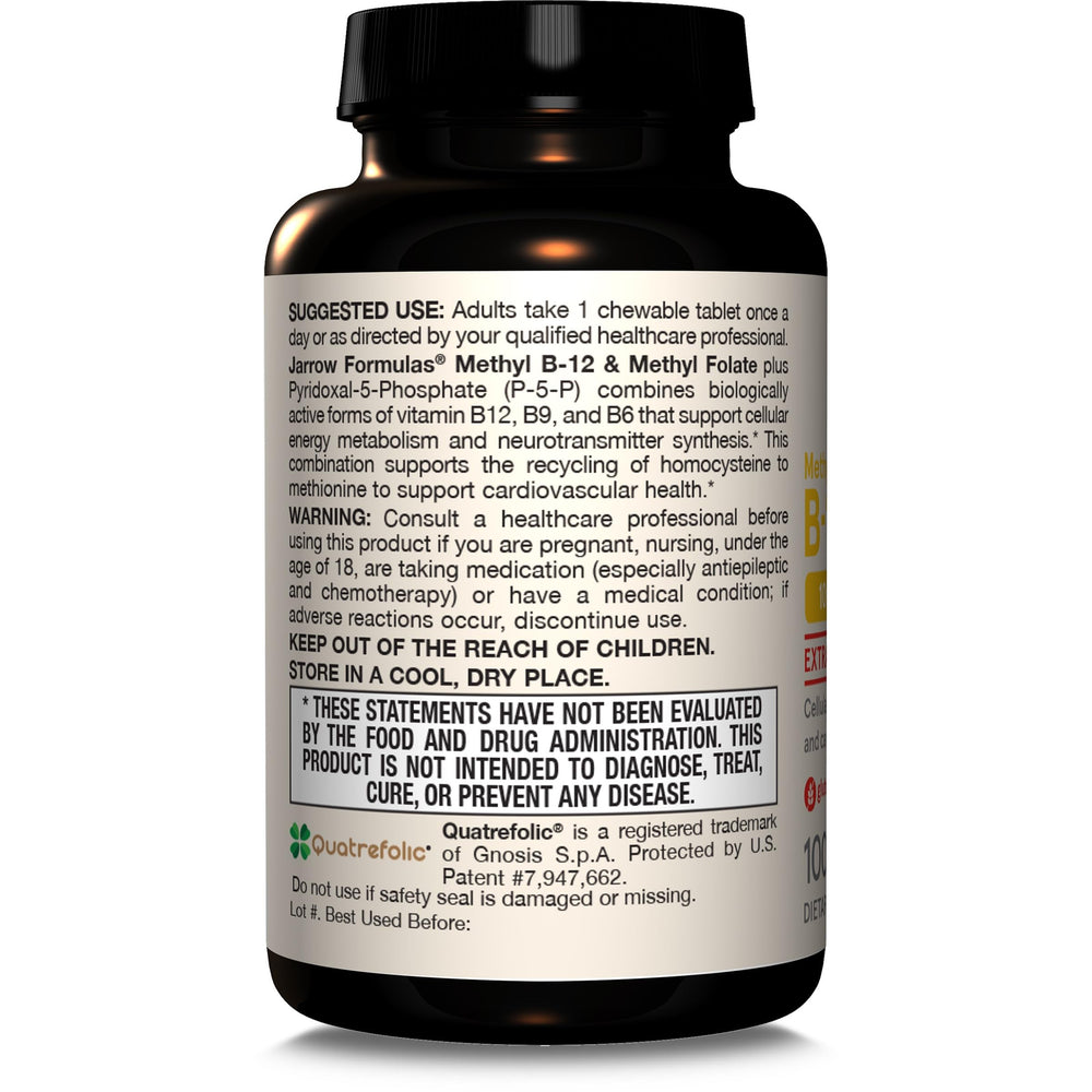 Jarrow Formulas High-potency B vitamin chewable tablet bottle