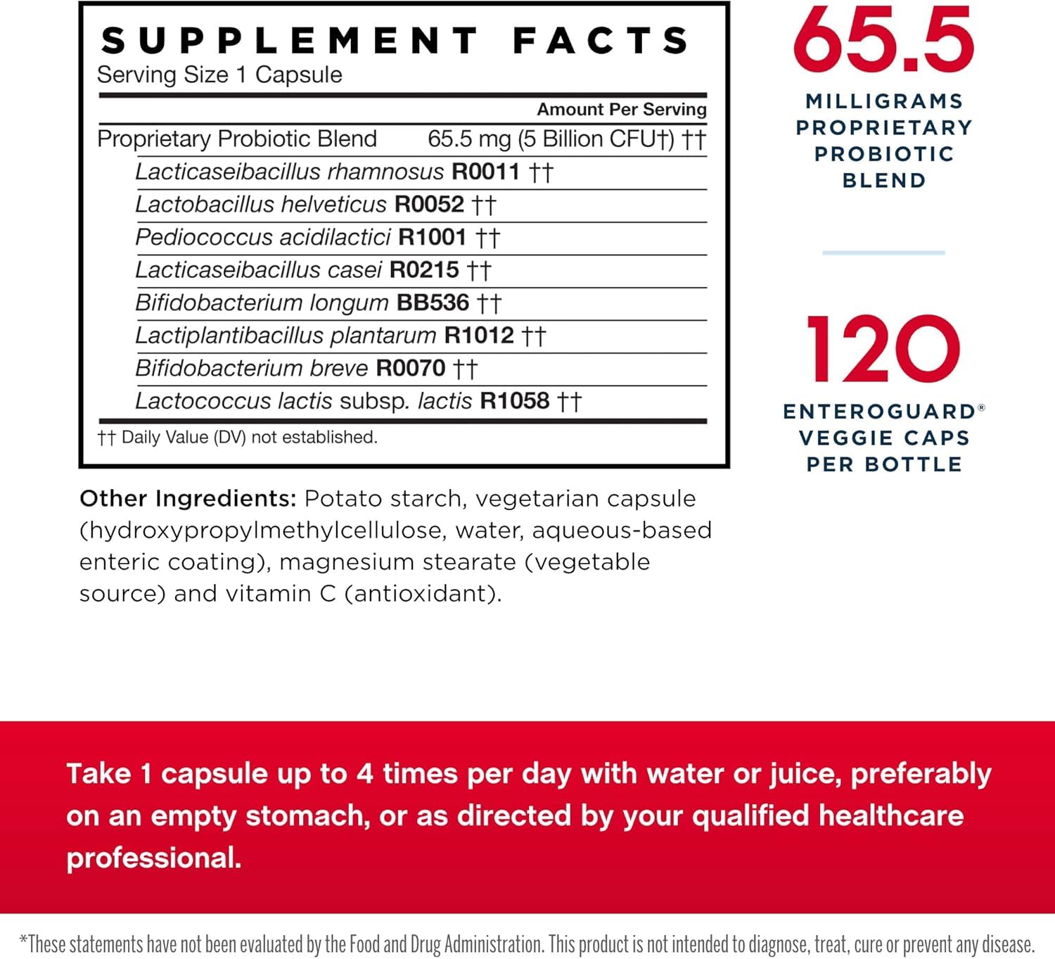 Jarrow Formulas Jarro-Dophilus EPS enteric-coated capsules resist stomach acid.