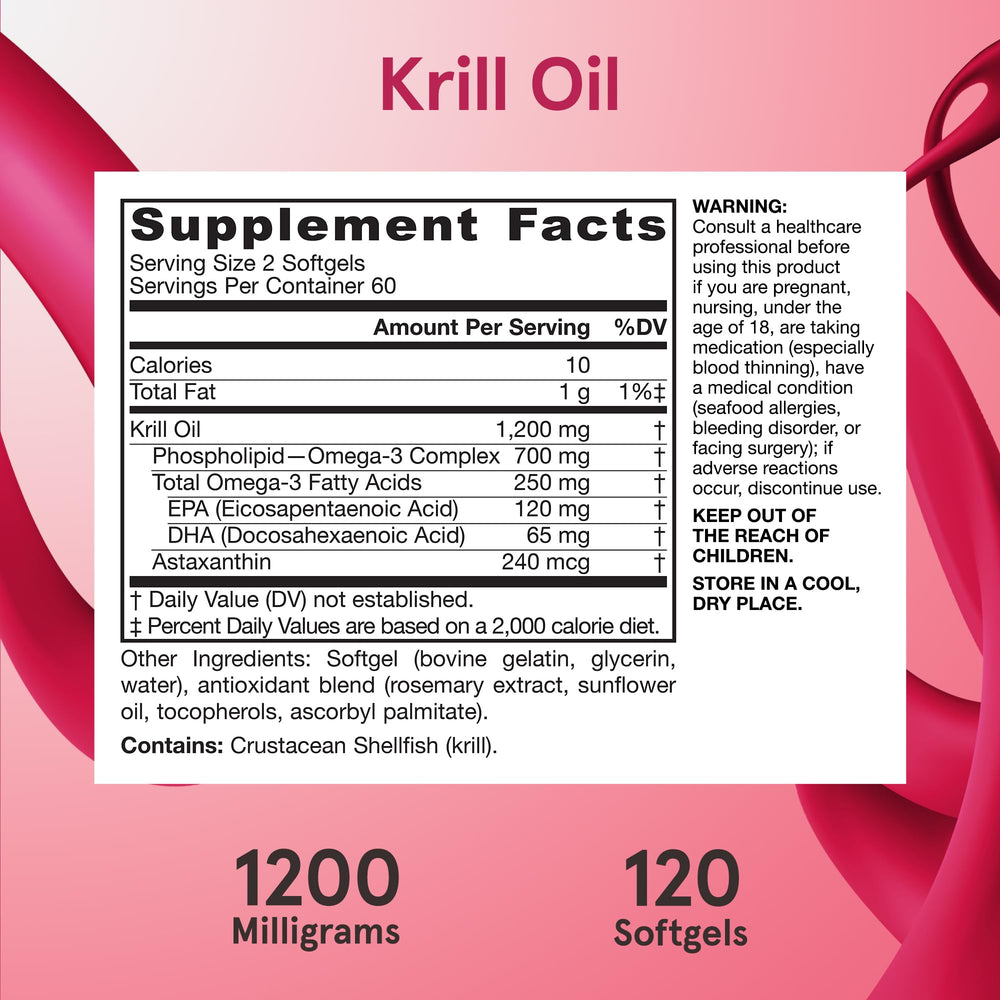 Gluten-free icon on Jarrow Formulas Krill Oil packaging