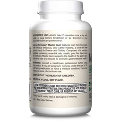 Jarrow Formulas Mastic Gum dosage instructions close-up for daily dosing