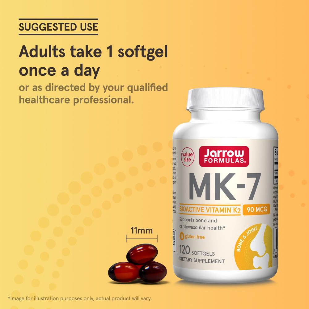 Front packaging shot of Jarrow Formulas MK-7 for quick recognition.
