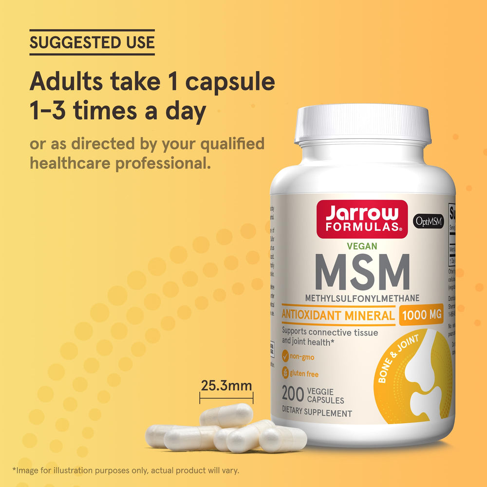 Jarrow Formulas MSM as a natural sulfur source for tissues.