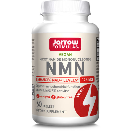 Jarrow Formulas NMN bottle front view, energy support