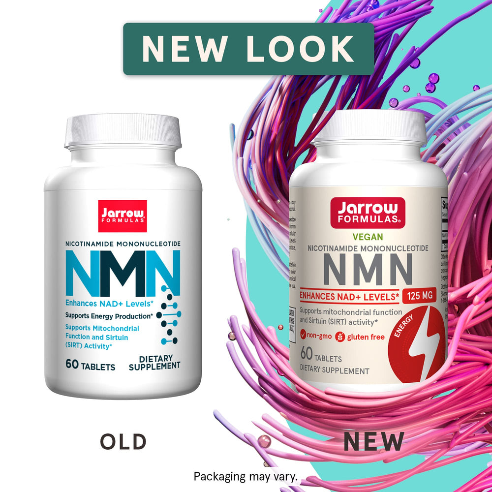 NMN tablets packaging highlights daily serving option