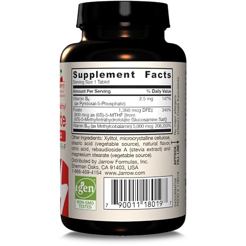 Jarrow Formulas Non-GMO gluten-free chewable B vitamins bottle