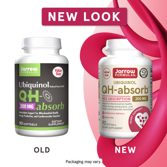 Jarrow Formulas QH-Absorb bottle cap view showing ubiquinol potency for heart health