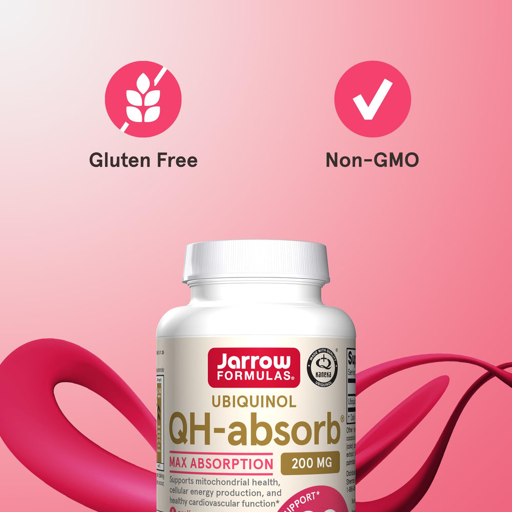 Jarrow Formulas QH-Absorb packaging displays 60-day supply for routine.