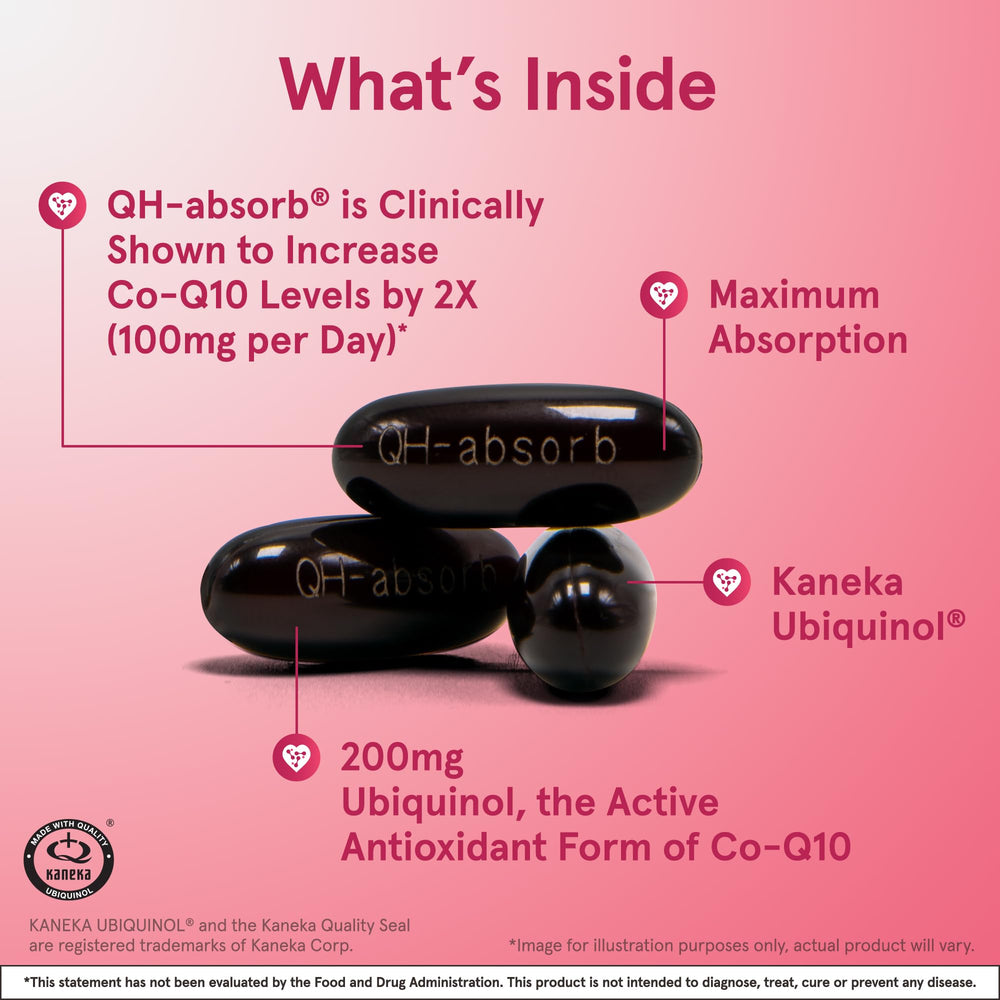 Jarrow Formulas QH-Absorb softgel close-up for easy daily supplementation