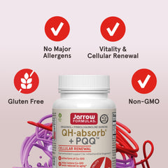 Jarrow Formulas QH-absorb PQQ softgels outside bottle ready for on-the-go use