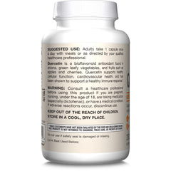 Eco-friendly packaging cues for Quercetin product.