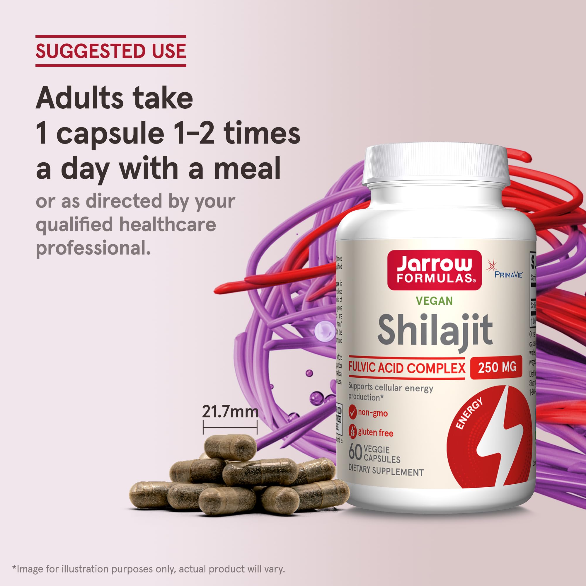 Concept image illustrating mitochondrial energy support with Shilajit