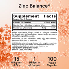 Jarrow Zinc Balance ratio graphic shows copper-zinc balance.