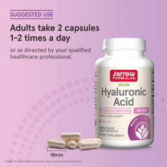 Product label focusing on purity and the single-ingredient hyaluronic acid content.