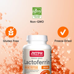 Capsules arranged for easy daily use with Jarrow Formulas Lactoferrin.