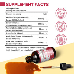 Javeriah Berberine Drops dropper dispensing exact servings for easy daily use