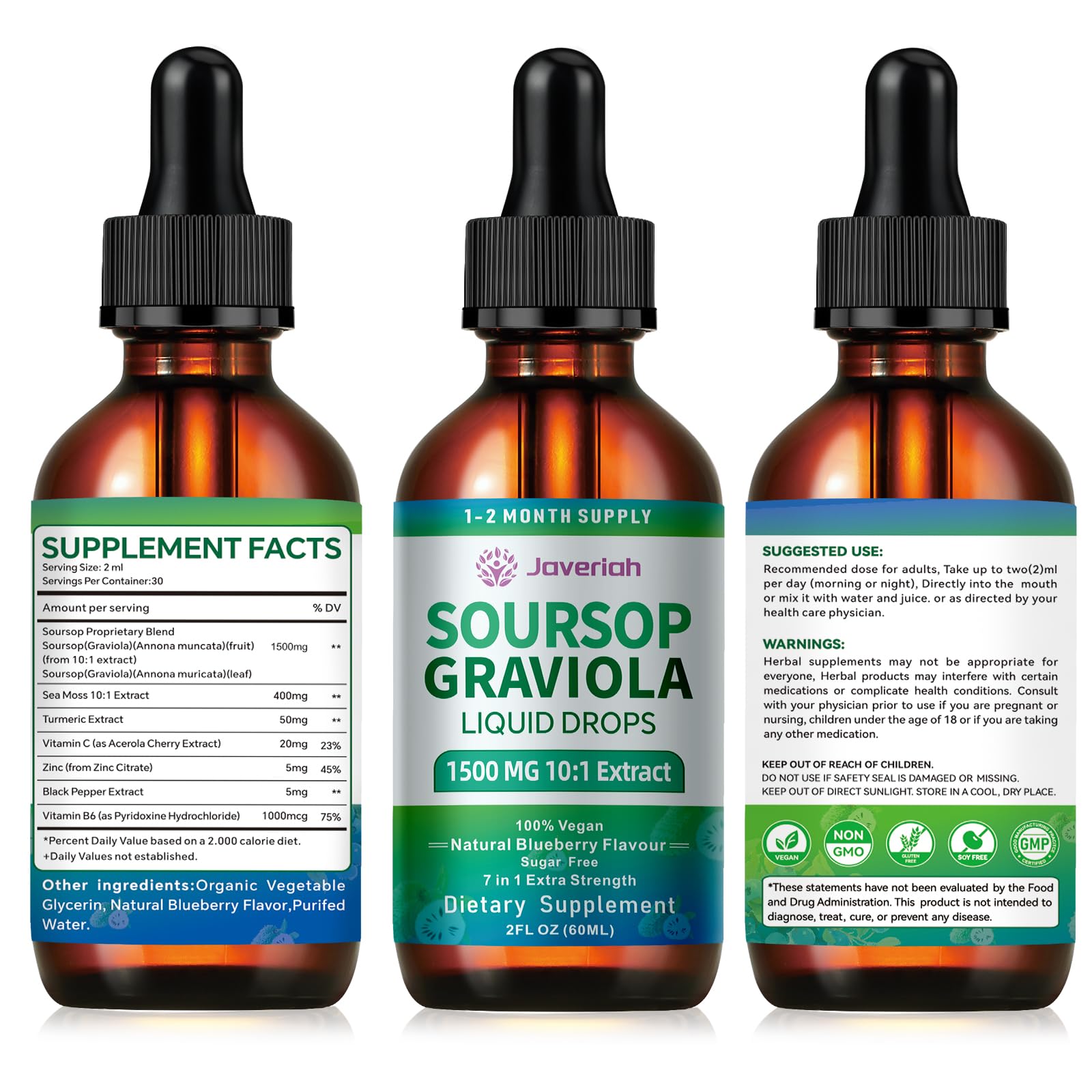 Javeriah turmeric powder close-up with pepper suggests absorption boost.