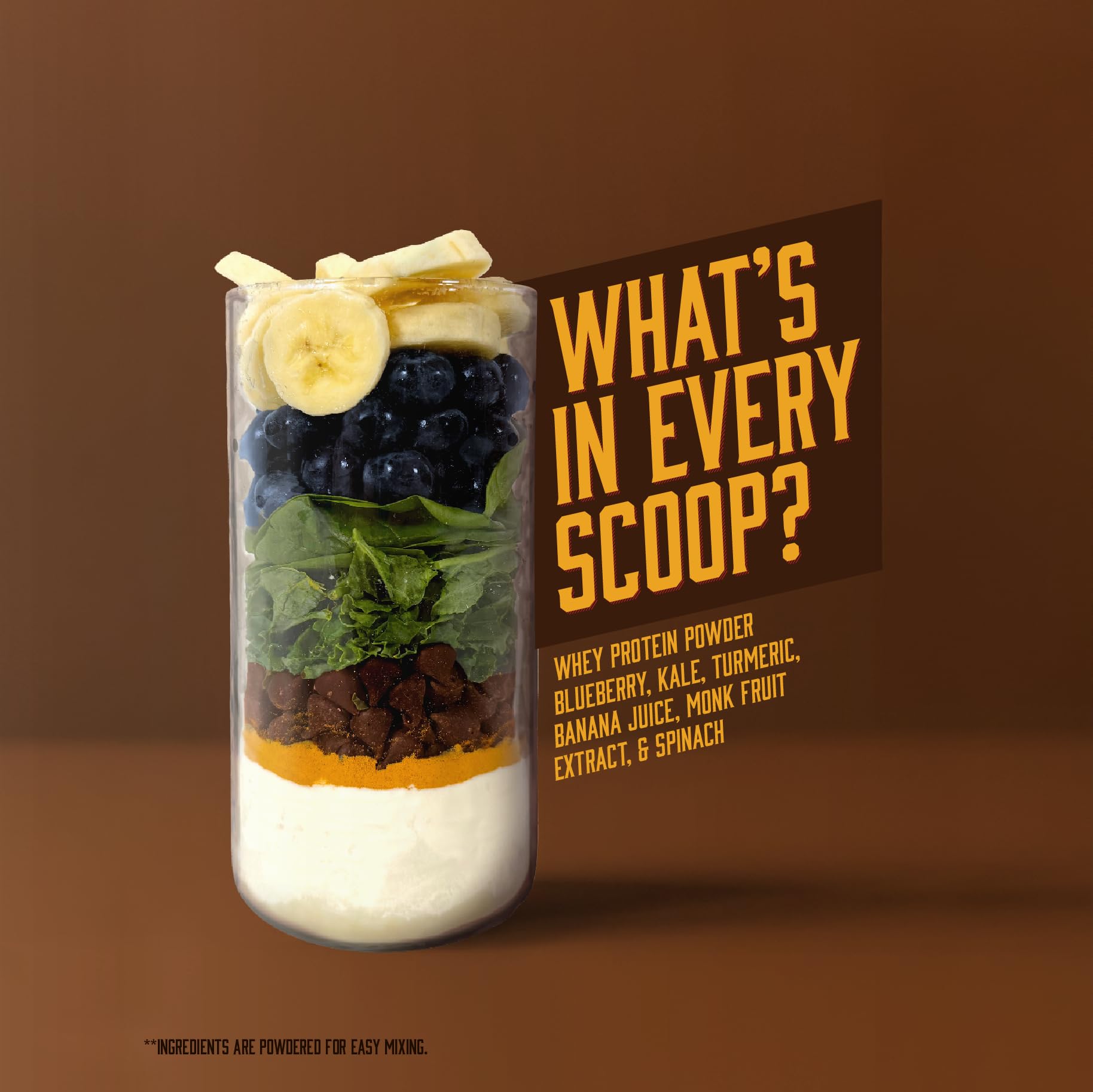 Jawngo Chocolate Protein Smoothie – coconut milk creates a creamy texture in every sip.