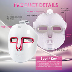 Jay Sarees portable red-light mask for use anywhere.