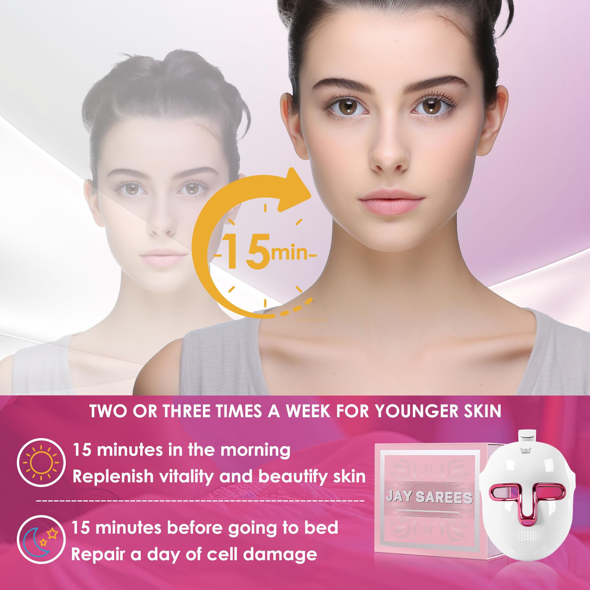 Jay Sarees quick 10-15 minute session mask.
