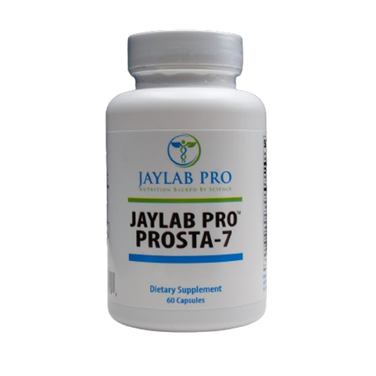 JAYLAB PRO Prosta-7 bottle and capsules for daily prostate health support.