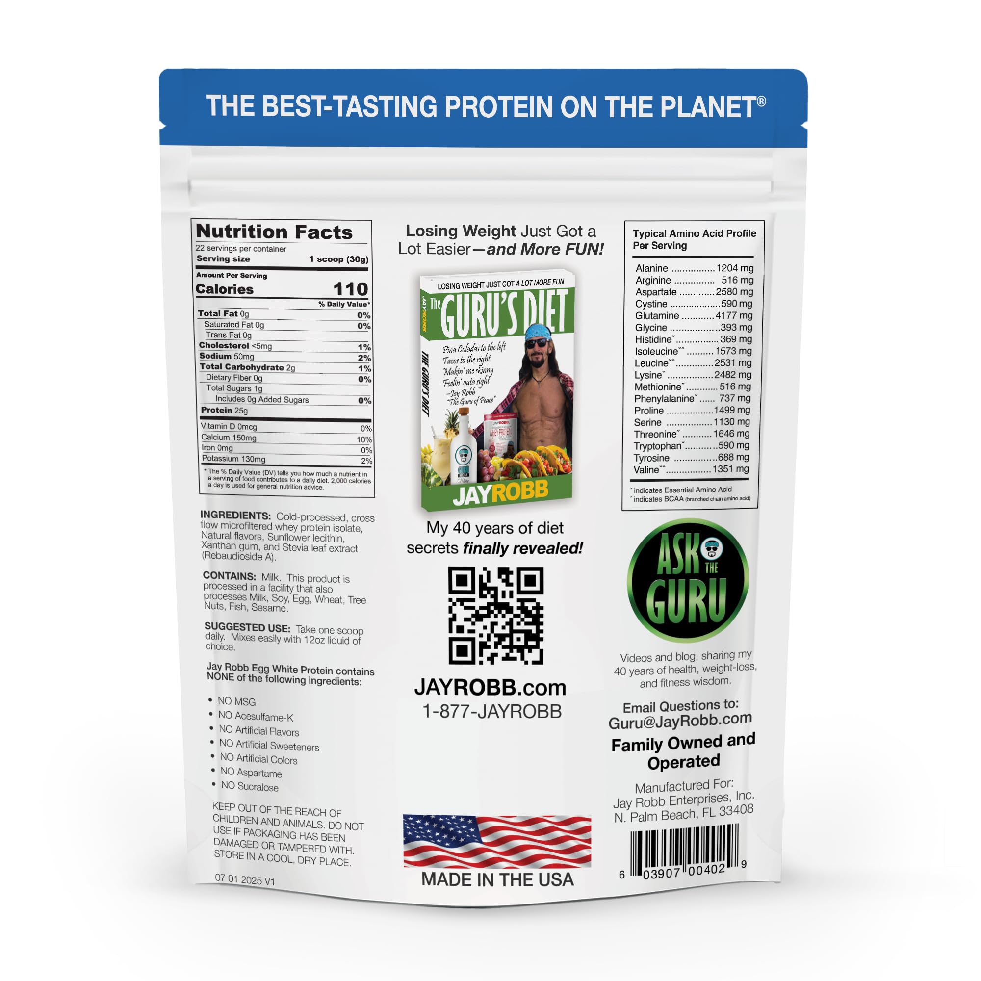 JAYROBB Whey Protein Vanilla powder with scoop shows easy, quick-mix shakes.