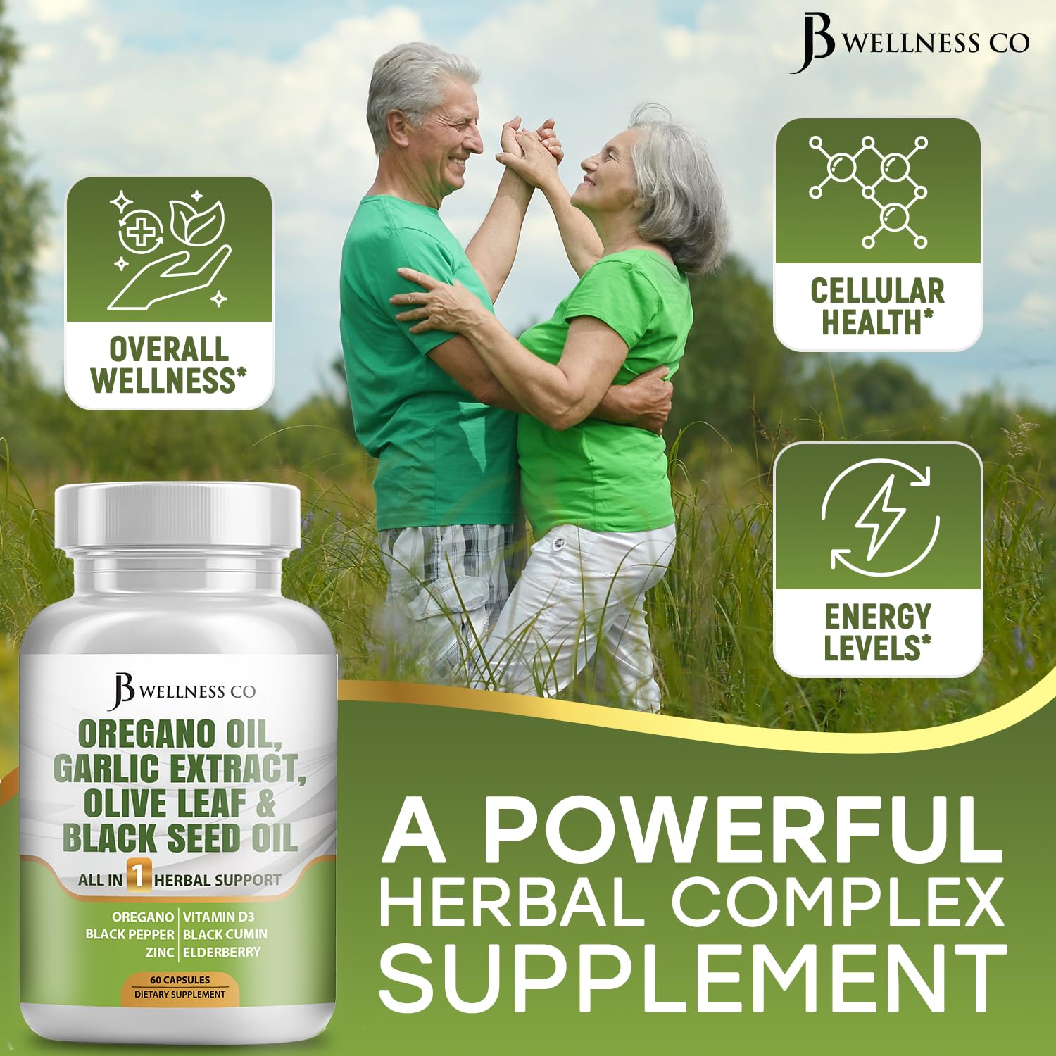 JB Wellness Co black seed oil capsules for versatile wellness support