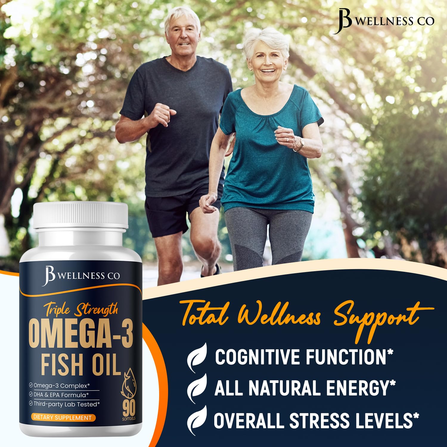 JB Wellness Co burpless softgels closeup with no fishy aftertaste