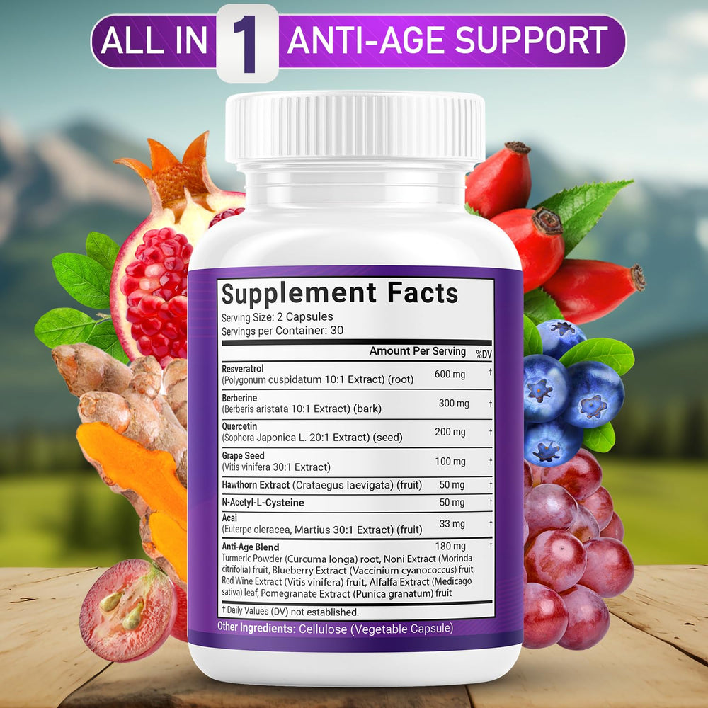 JB Wellness Co grapeseed capsules on white background for antioxidant support