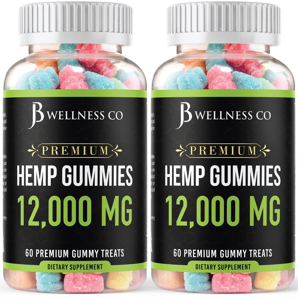 JB Wellness Co hemp gummies two-pack front view for daily routine