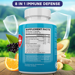 Closeup of JB Wellness Co Immune Support capsules for easy daily use