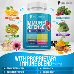 JB Wellness Co Immune Support natural formulation closeup shows herbal blend