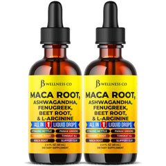 JB Wellness Co maca drops bottle for daily vitality and easy dosing.