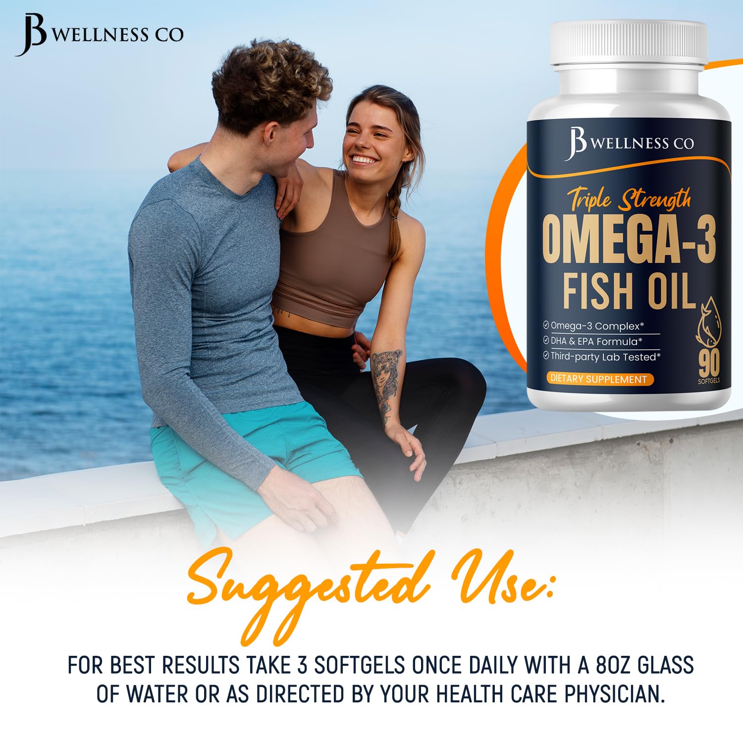 JB Wellness Co purified omega-3 via molecular distillation for clean ingredients
