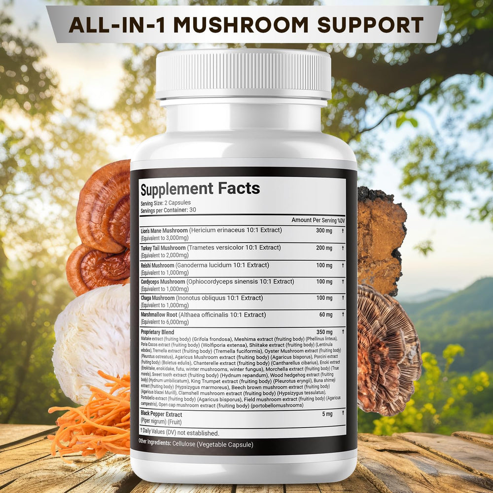 JB Wellness Co turkey tail capsules bottle supports immune balance