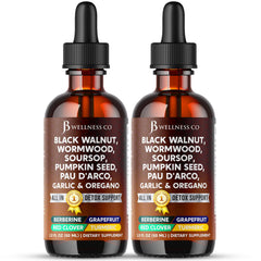 JB Wellness Co Wormwood Black Walnut Cleanse bottle for daily drops routine