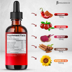 JB Wellness Co hawthorn berry extract highlighting heart-friendly flavor and wellness use.