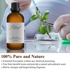 Lavender sprigs and patchouli alongside JCLOUD bottle for spa-ready scent