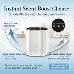 JCLOUD diffuser integrated with HVAC to scent multiple rooms evenly.