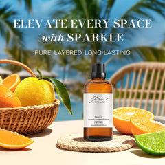 Diffuser in a stylish room releasing a refined aroma with JCLOUD Sparkle.