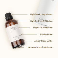 Packaging and bottle design showcasing clean, premium diffusion quality by JCLOUD.