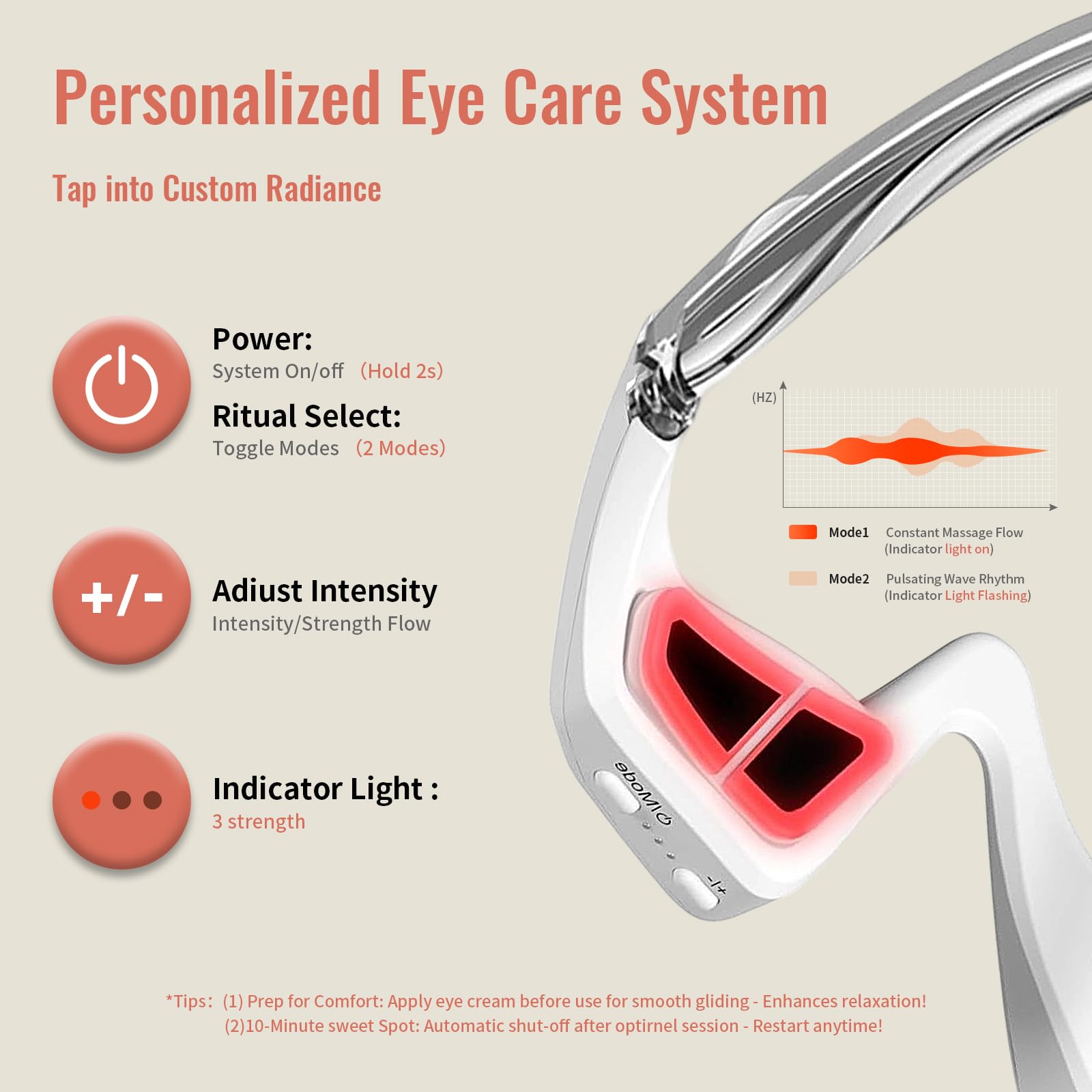 JCOTTON adjustable intensity settings for personalized care