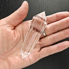 jdflying Vogel crystal wand 12-face clear quartz for manifestation and ritual practice